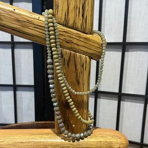 Sweet Lola Triple Strand Crystal Beaded Necklace Gift 🎁 wrapped